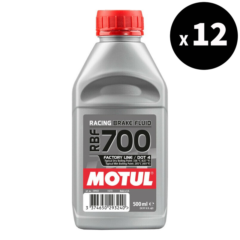 MOTUL RBF 700 Rennbremsflüssigkeit Dot 4 500ml x12
